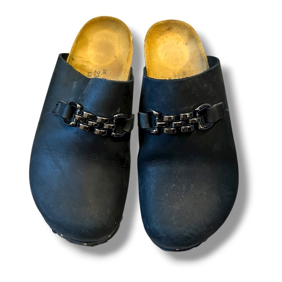 NWOT Birkenstock Papillio Daisy Wedge Clog Black - Picture 3 of 7